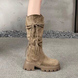 Women Shoes Lace Up Boots